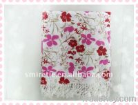 Sell Beautiful 100% Cotton Voile flower Scarves