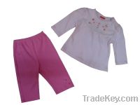 100%cotton infant clothes set
