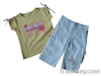 Sring/summer 100%cotton infant clothes set