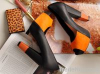 Sell Spell color fish mouth single shoes Z0162 orange