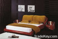 factory sell high quality soft bed/round bed/leather bed-B09-6
