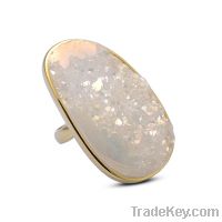 Sell SPARKLING drusy ring/ 925silver rings
