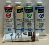 Tubes of Louvre Oil Paint Lot includes Linseed Oil & Paint Thinner