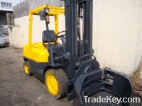 Sell used forklift TCM 3t with clamp