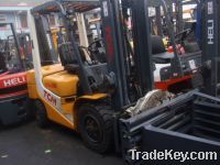 Sell used forklift TCM 3t with flat clamp