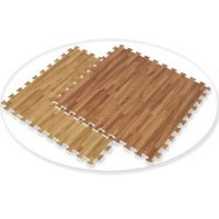 Wood Grain Foam Floor Mat 24"X24"/2'X2'/60cmX60cm