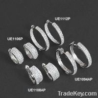 Sell 925 sterling silver Earrings with rhodium plating