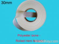 Sheer rolled hem - bottom hemming polyester boning