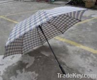 2012 new style Super-fashion 30" golf umbrella with Checked fabric