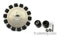 (6 inch) 152mm double plate plastic omni wheel w/bearing rollers 14083