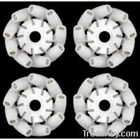 A set of (4 inch) 100mm mecanum wheel centrally mounted roller (4 piec