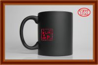 matt color changing mug 11OZ, black matt cup, print image by mug press