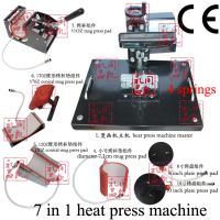 7 IN 1 t-shirt/Mug/Cap/Plate Combo heat press machine, Heat press
