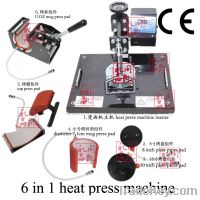 6 IN 1 t-shirt/Mug/Cap/Plate Combo heat press machine, Heat press, Subli