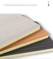Waterproof wood pattern finish Laminated PVC Foam Board sheet