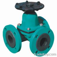 Sell Three Way Type Rubber Lined  Diaphragm Valve