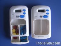 Sell electronic pill box 2compartments pill box with timer