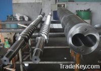 Sell 110-25 parallell twin screw and barrel for PVC sheet extruder