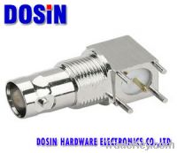 RF BNC Connector Right Angle PCB Mount 