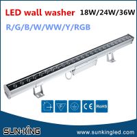 Energy conservation powerful RGB/red/warm white 1M linear led bar wallwasher lamp 24W