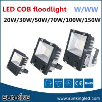 New type modern landscape lighting 20W/30W/50W/70W/100W/150W led cob flood light fixture