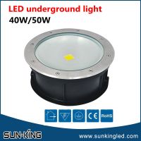 Modern China made white round recessed paving 40W 50W led cob underground lamp