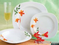 Sell 12pcs/18pcs square porcelain dinnerware