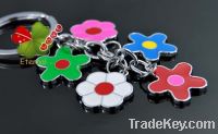 Promotion Gifts/ Colorful Flowers Metal Keychains