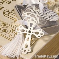 Wedding Favors Gifts/ Promotion Hollow Cross Metal Bookmark