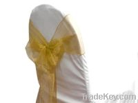 Sell 100%polyester organza chair sash for wedding/party