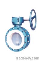 Concertic Double Flange Butterfly Valve With PTFE Seat