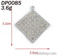 Sell 32mm Rhinestone Alloy Diamond Charms Pendant, Necklace Pendant