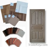 Sell HDF Natural Sapeli and Teak Door skin With Molded 12mm Deep Profi