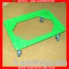 four wheel good moving plastic dolly