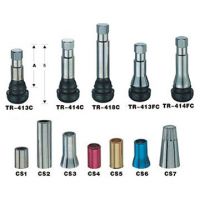 Sell tubeless tire valve with chrome sleeve