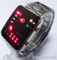 Fashionable binary LED watch LW0012
