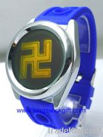 2012 Cute silicone touch screen led digital watch LW0022