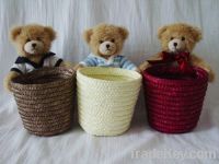 Sell holiday plushing toy bear with basket
