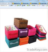 Sell straw basket/storage  basket/wheat straw basket