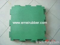 Sell interlocking rubber flooring tile