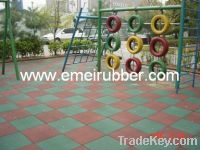 Sell safety rubber playground floor