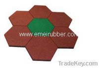 Sell rubber hexagonal tile