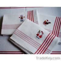 cotton velour reactive printed kitchen towel