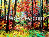100%handmade oil painting by artists for house decoration