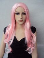 long pink synthetic kanekalon/human hair elegant costume full lace hair wig