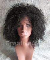 Should Length Afro Curls African American Synthetic Hair Wig Wigs
