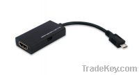 Micro USB MHL to HDMI HDTV Cable Adapter for HTC Flyer EVO 3D G4 Gala