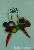 Sell coconut shell earrings