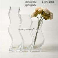 Sell flower vase, glass decorated