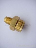 Sell CNC machining Brass double thread fittings/pipe customised